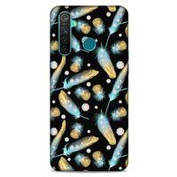 Oppo Realme 5 Pro Kılıf Desenli Özel Seri Tüyler (26) Tpu Silikon Kılıf