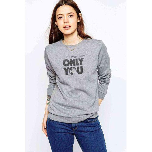 Lucifer Only You Lucifer & Chloe Baskılı Gri Kadın Sweatshirt