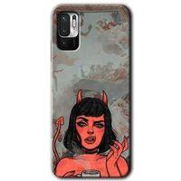 Redmi Note 10 5G Kılıf HD Desen Baskılı Arka Kapak - Devil Girl + Kırılmaz Cam