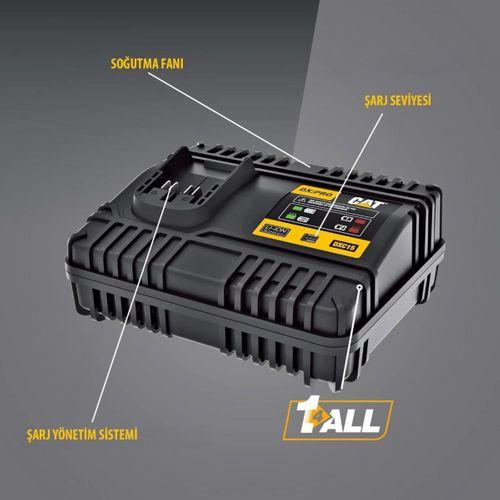 CAT DXC15 18Volt Li-ion ONE FOR ALL Profesyonel Hızlı Akü Şarj Cihazı