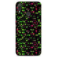 Lopard Huawei Y9 2019 Uyumlu Kılıf PiXel (25) Antişok Kapak Yeşil Pembe
