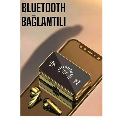 Aynalı Bluetooth Kulaklık Telefon Standlı Dijital Göstergeli