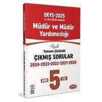 2025 MEB EKYS Müdür ve Müdür Yardımcılığı 5 Yıl Çıkmış Sorular ve Çözümleri Data Yayınları