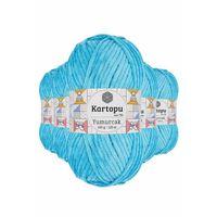 5 Adet Yumurcak Kadife El Örgü İpi Turkuaz K515