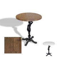 Dockers Çipa 1003 Döküm Ayak Yuvarlak Masa Çap 90cm - (Werzalit, Wermodin ve Allzalit Tabla) - Rustic Dark