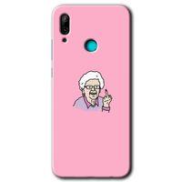 Huawei P smart 2019 Kılıf Kapak - Bad Grandmother +Hayalet Ekran Yandan Gözükmez