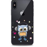 Zoologix (73) Apple iPhone XS Şeffaf Kılıf Silikon Desenli