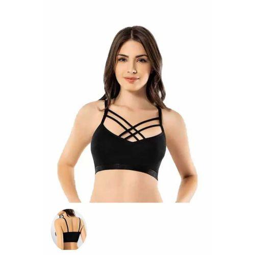 Kota 6 Adet Dantelli Çapraz İpli Tül Model Büstiyer