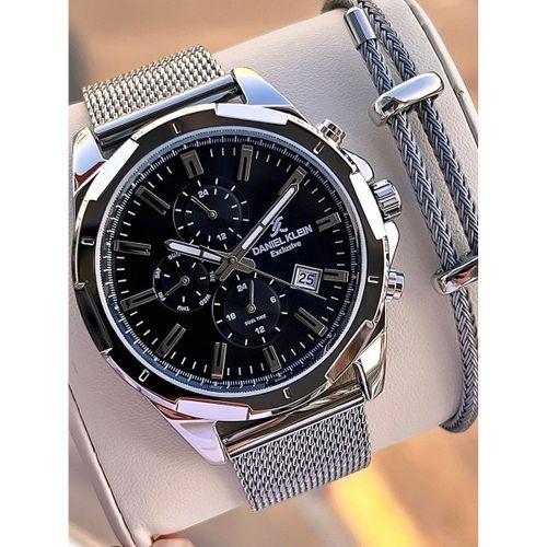 Daniel Klein Hasır Kordon İtalyan Tasarım Bileklik Hediyeli 2 Yıl Garantili Erkek Kol Saati E13356.1