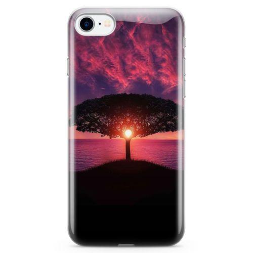 Apple iPhone 8 Kılıf Güneşin Batışı Arka Kapak Koruma Desenli Full Koruyucu