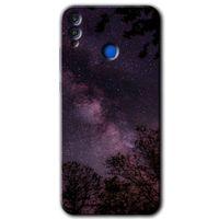 Honor 8x Kılıf HD Desen Baskılı Arka Kapak - Gece Galaksi