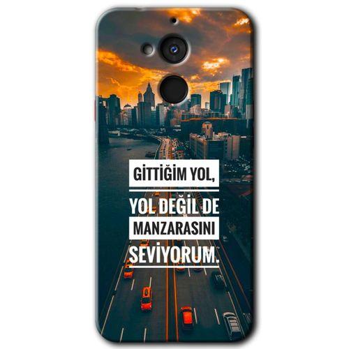 General Mobile GM 8 Kılıf HD Desen Baskılı Arka Kapak + Temperli Cam - Manzara Seviyorum