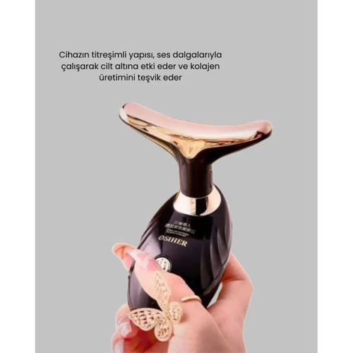 Yüz Ve Boyun İçin Cilt Sıkılaştırma Ve Kolajen Artırıcı Bakım Cihazı