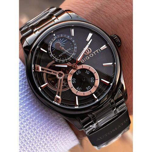 Bigotti Otomatik Ve Kurmalı Çelik Karatma Ve Renk Atma Yapmaz 5 Atm Erkek Kol Saati EBG.10683.6