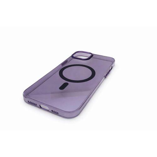 İphone 14 Pro Hybrid Magsafe Sert Mor Telefon Kılıfı