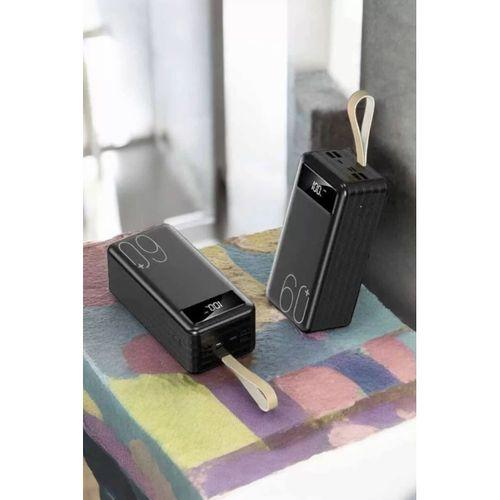 Powerbank 60.000 Mah 4 Portlu Uzun Şarj Süreli Dijital Göstergeli