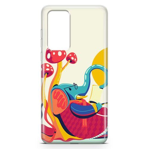 Huawei P40 Kılıf Entel Fil Arka Kapak Koruma Desenli Full Koruyucu