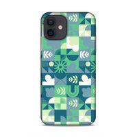 Apple iPhone 12 Uyumlu Kılıf Insomnia (39) Liquid Crystal Kılıf Yaprak