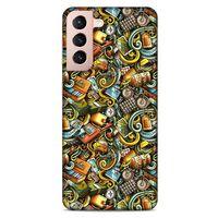 Lopard Samsung Galaxy S21 Uyumlu Kılıf Graffitix (50) Shockproof Kılıf