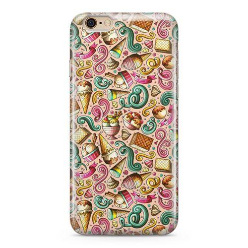 Apple iPhone 6 6s Kılıf Gelato Dondurma Arka Kapak Koruma Desenli Full Koruyucu