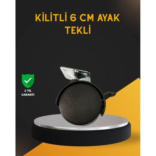 Mobilya İçin Kilitli 6 Cm Ayak Tekli Satış