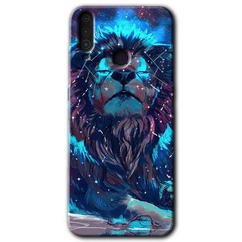 General Mobile GM 10 Kılıf HD Desen Baskılı Arka Kapak + Temperli Cam - Neon Aslan