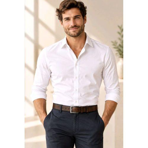 Suni Deri 130 cm Erkek Pantolon Kot Kemeri