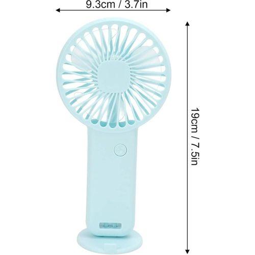 2 Adet Mini Fan,Telefon Tutucu,Portatif El Vantilatörü Mavi  9,3X19Cm Usb Şarjlı El Fanı