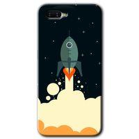 OPPO Oppo Rx 17 Neo Kılıf HD Desen Baskılı Arka Kapak - Space Smoke