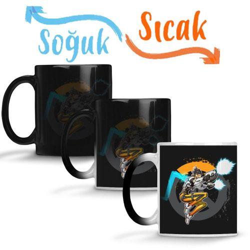 Overwatch One Fanart Tracer Sihirli Kupa Bardak Porselen