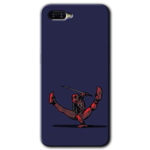 Oppo Rx 17 Neo Kılıf HD Desen Baskılı Arka Kapak + Temperli Cam - DeadPool 3