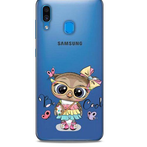 Zoologix (81) Samsung Galaxy A20s Şeffaf Kılıf Silikon Desenli