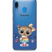 Zoologix (81) Samsung Galaxy A20s Şeffaf Kılıf Silikon Desenli