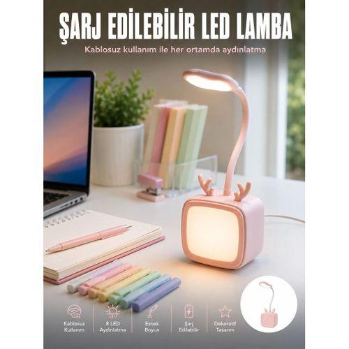 Esnek Gövdeli Led Masa Lambası Taşınabilir Gece Aydınlatması