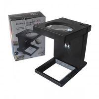 -katlanır Plastık,led Işıklı Test Cıhazı Büyüteç 2 5x90mm