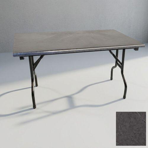 Dockers Banket Katlanır Masa (Werzalit, Allzalit. Vermodin Tabla 80x140) - Grey Marble