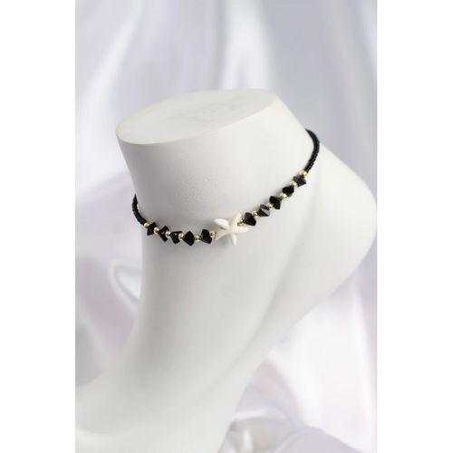 Siyah Renk Deniz Yıldızı Motifli Halhal