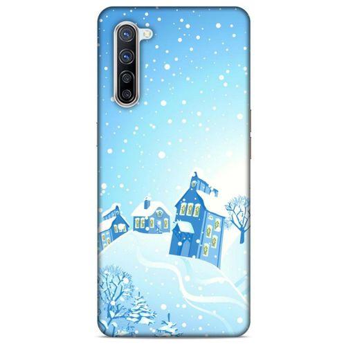 Oppo Reno 3 Pro 5g Kılıf Snowix (24) Darbe Emici Kılıf Beyaz Mavi