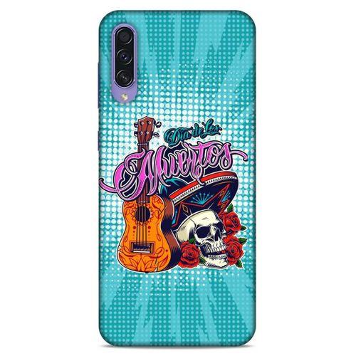 Lopard Samsung Galaxy A50s Uyumlu Kılıf Tattoo's (34) Slim Armor Kılıf İskelet & Gitar