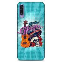 Lopard Samsung Galaxy A50s Uyumlu Kılıf Tattoo's (34) Slim Armor Kılıf İskelet & Gitar