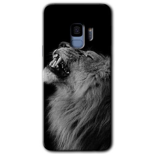 Galaxy S9 Kılıf HD Desen Baskılı Arka Kapak - Lion + Kırılmaz Cam