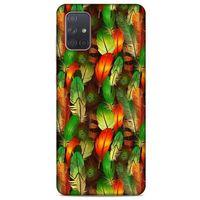 Samsung Galaxy A71 Kılıf Desenli Özel Seri Tüyler (1) Kılıfı