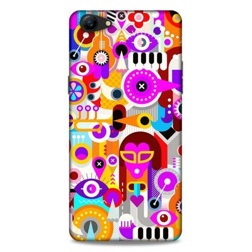 Lopard Oppo A79 Uyumlu Kılıf Soyut Sanat (20) Desenli Koruyucu Kılıf