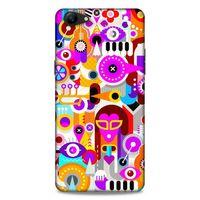 Lopard Oppo A79 Uyumlu Kılıf Soyut Sanat (20) Desenli Koruyucu Kılıf