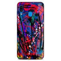 Lopard Samsung Galaxy A30 Uyumlu Kılıf Soyut Sanat (46) Desenli Core Armor Kılıf