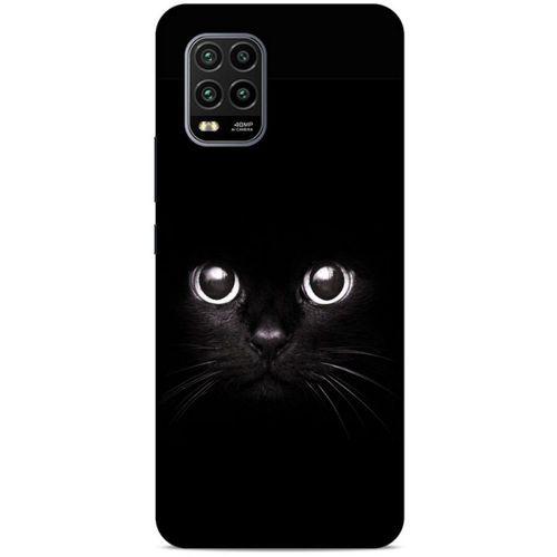Lopard Xiaomi Mi 10 Lite Uyumlu Kılıf Kediler (44) Tough Armor Kılıf Kara Kedi