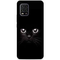 Lopard Xiaomi Mi 10 Lite Uyumlu Kılıf Kediler (44) Tough Armor Kılıf Kara Kedi