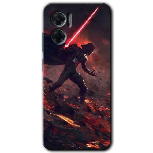 Xiaomi Redmi 10 5G HD Baskılı Kılıf + 9D Tam Ekran Koruyucu - Darh Vader Wars