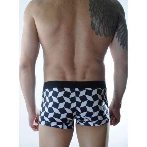 Erkek 3d Küp Desenli Boxer