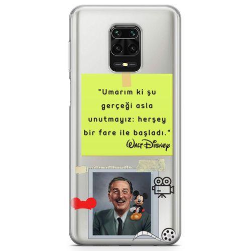 Xiaomi Redmi Note 9 Pro Kılıf Caps Walt Disney Arka Kapak Koruma Desenli Full Koruyucu